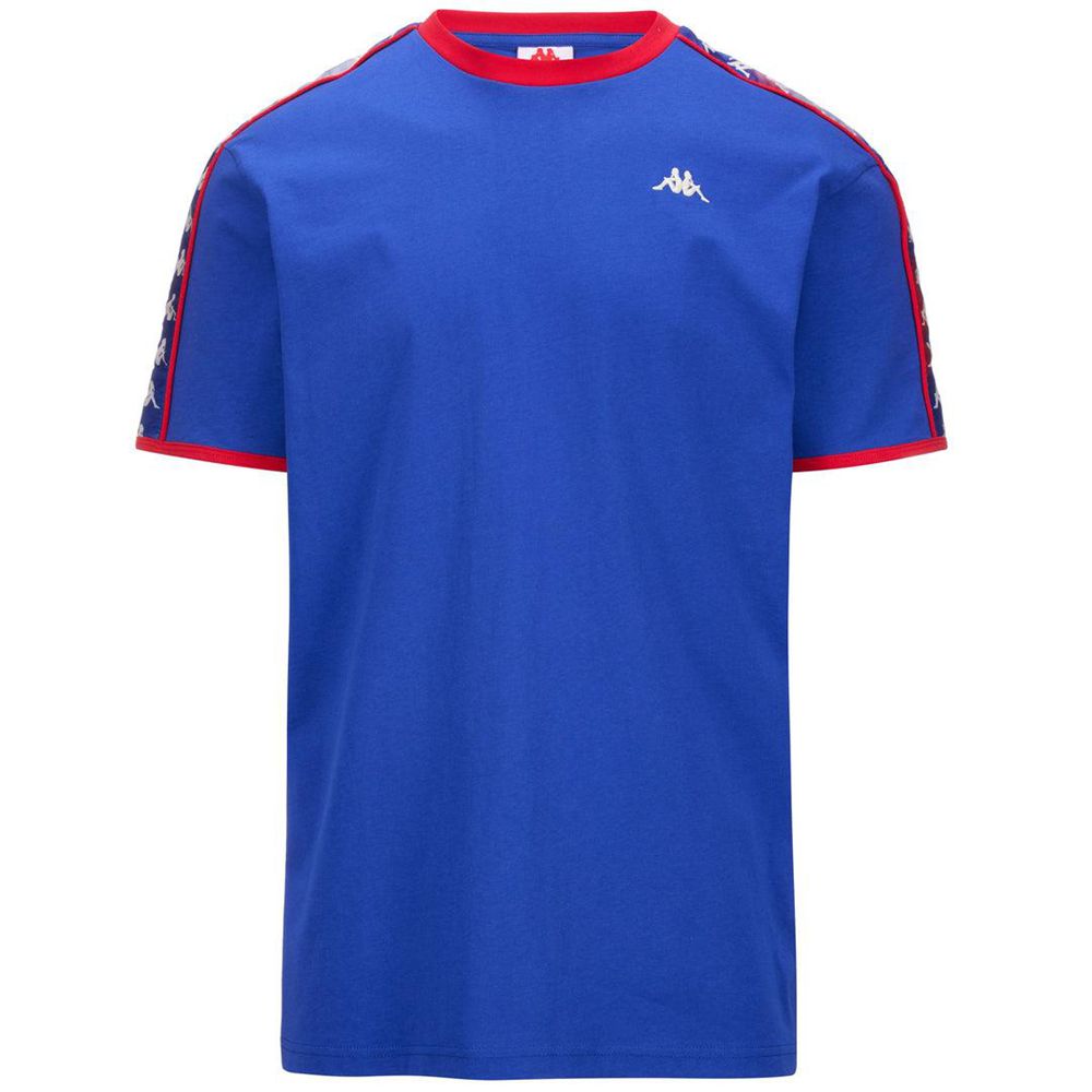 Men Kappa 222 Banda Lilogt T-Shirt Blue | JK1587463