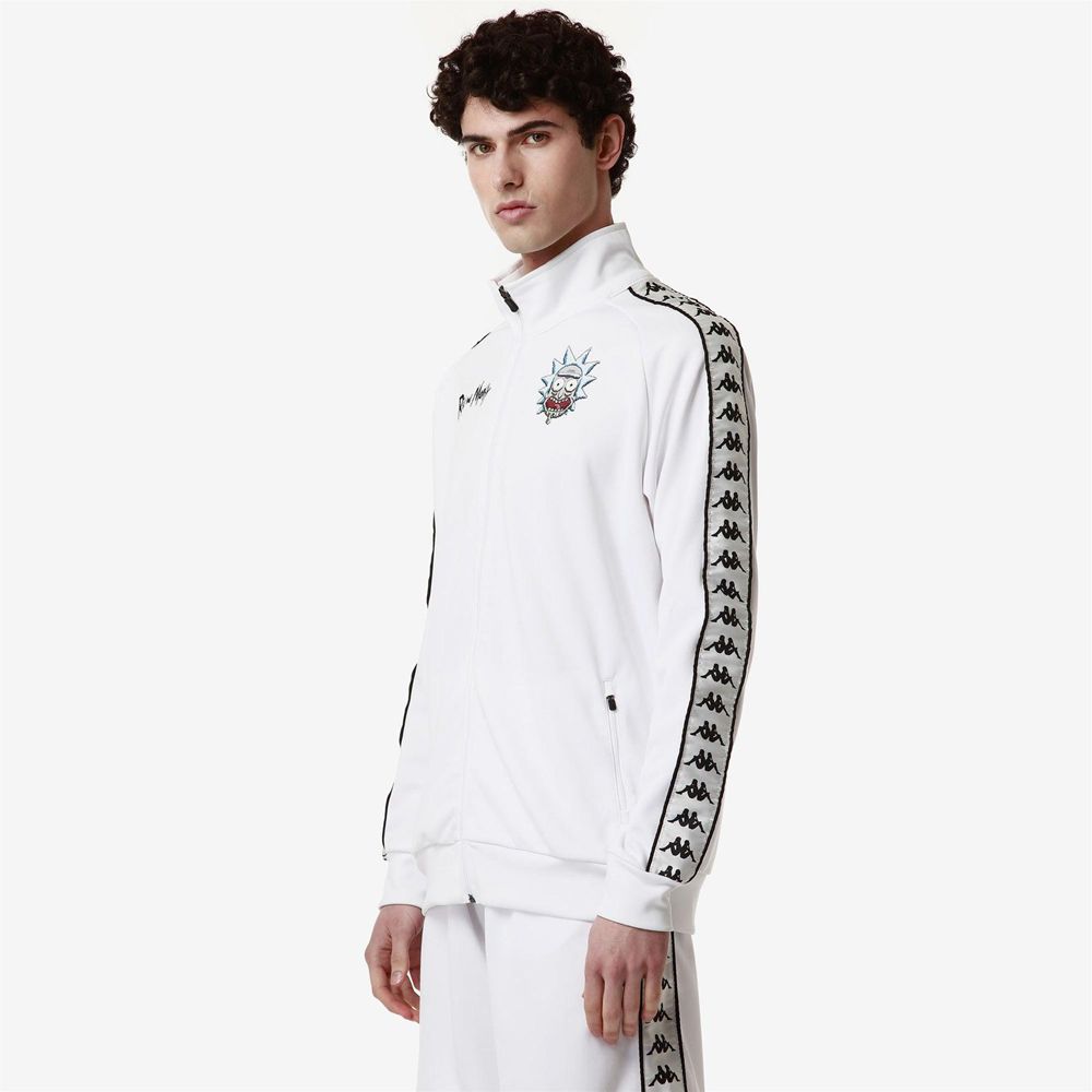 Men Kappa 222 Banda Marius Warner Bros Sweater White | DX6159743