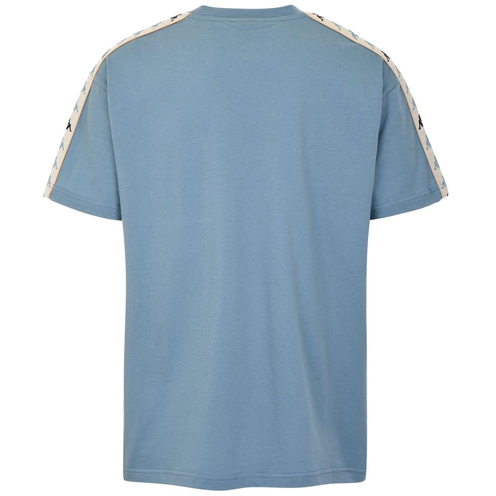 Men Kappa 222 Banda Paulo T-Shirt Blue | PN5718906