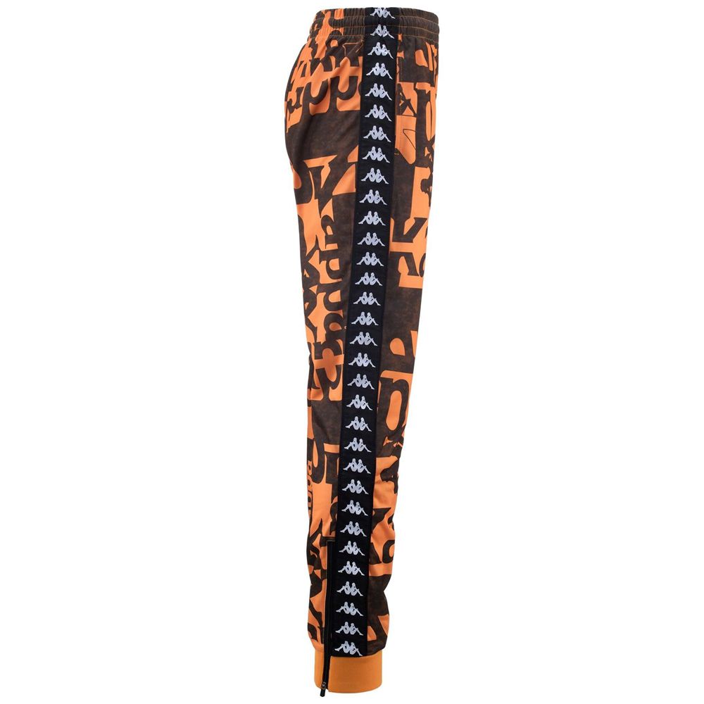 Men Kappa 222 Banda Rastoria Graphik Slim Pants Orange | KU2486531