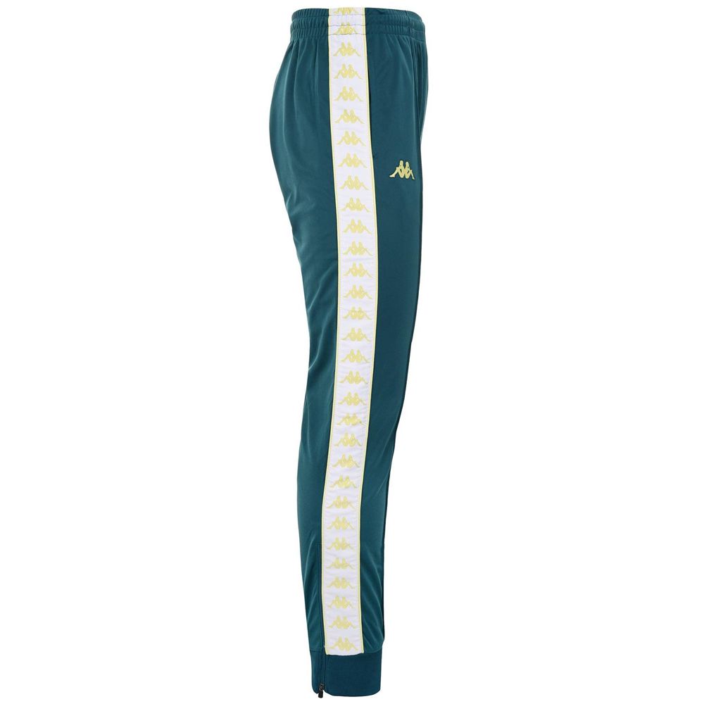 Men Kappa 222 Banda Rastoria Slim Pants Green | MU5248619