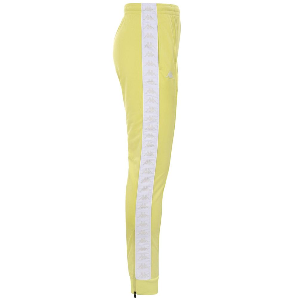 Men Kappa 222 Banda Rastoria Slim Pants Yellow | TN5408291