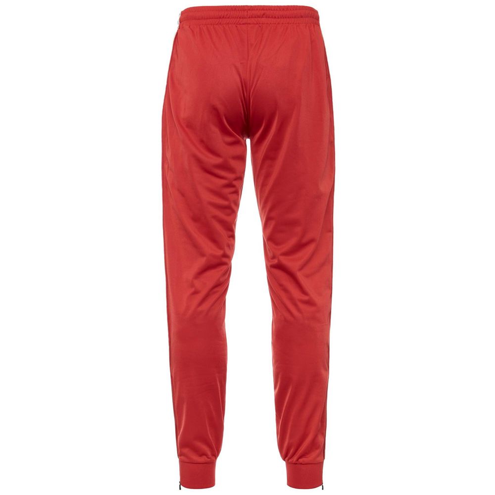 Men Kappa 222 Banda Rastoria Slim Pants Red | CO8713490