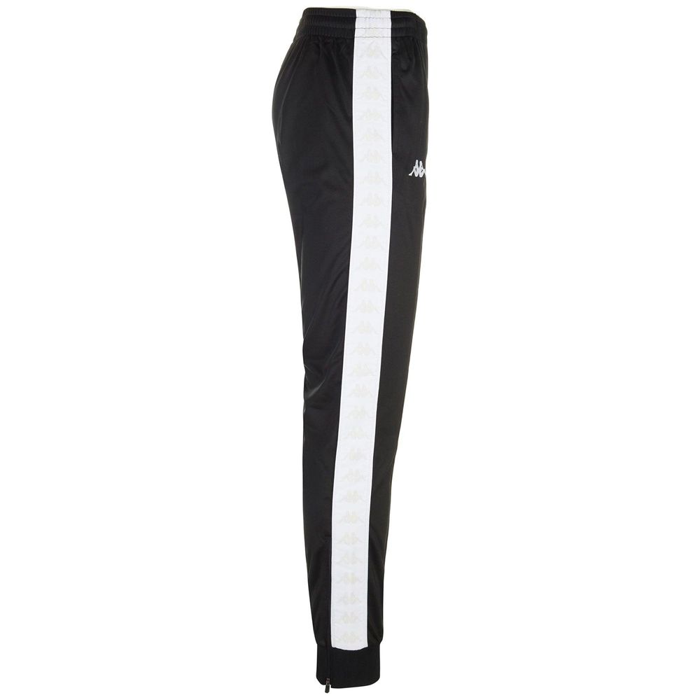 Men Kappa 222 Banda Rastoria Slim Pants Black | QI0957861