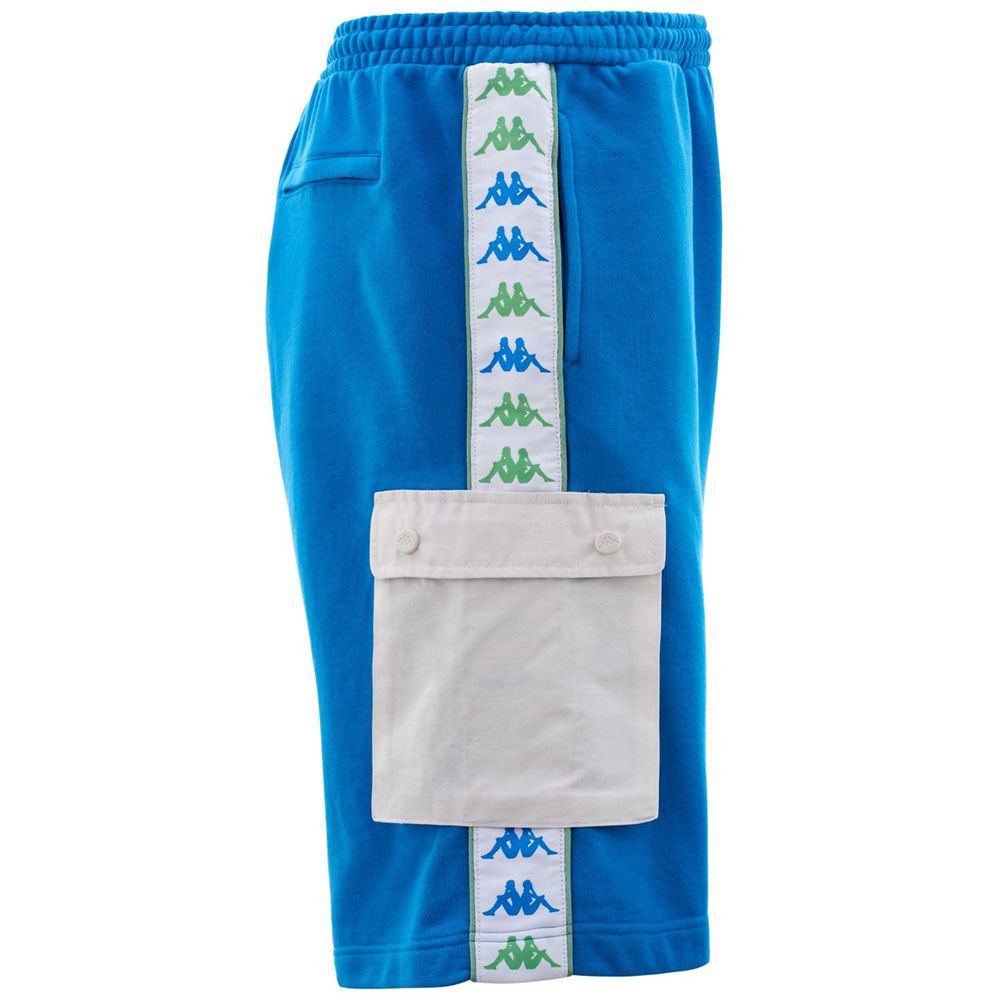 Men Kappa 222 Banda Sancio Shorts Blue | TI6285397