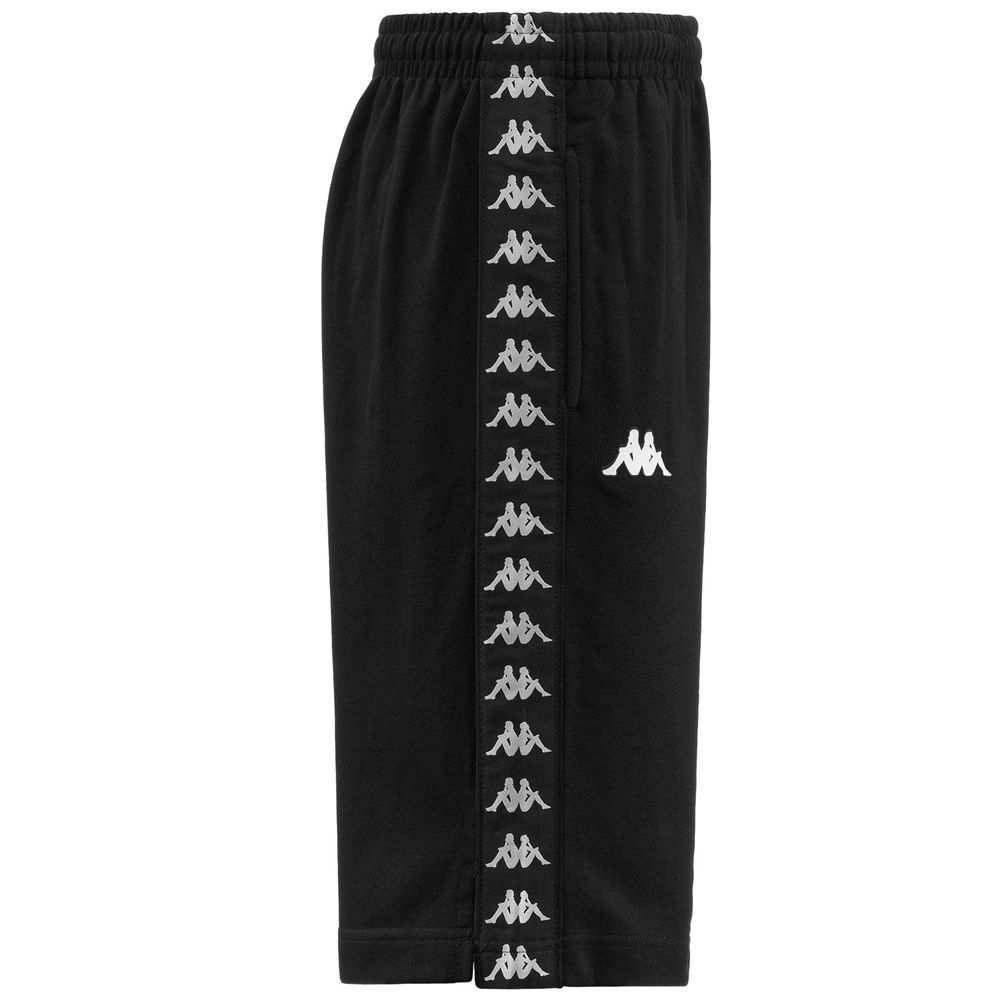 Men Kappa 222 Banda Treads Shorts Black | UV5702613