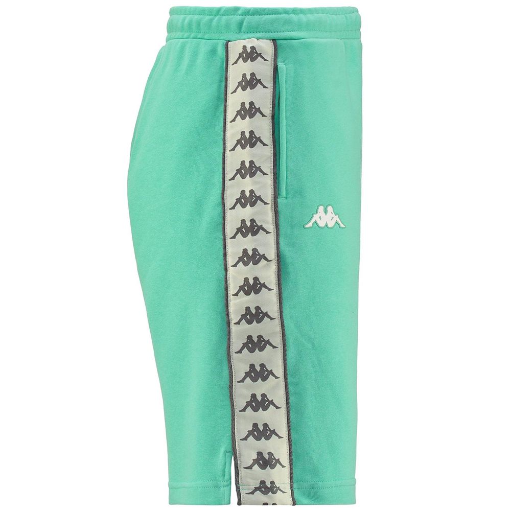 Men Kappa 222 Banda Treads Shorts Green | VD6329148