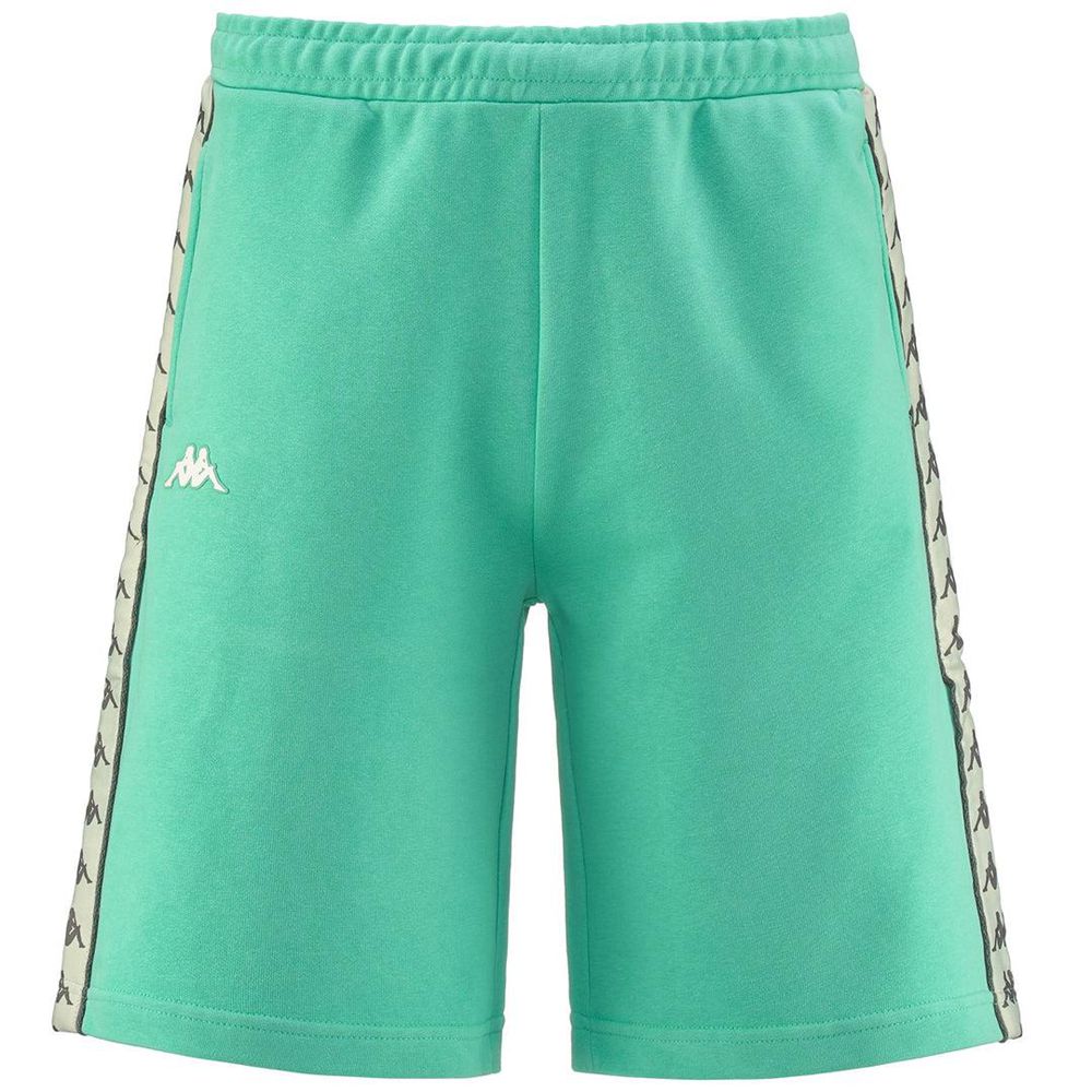 Men Kappa 222 Banda Treads Shorts Green | VD6329148