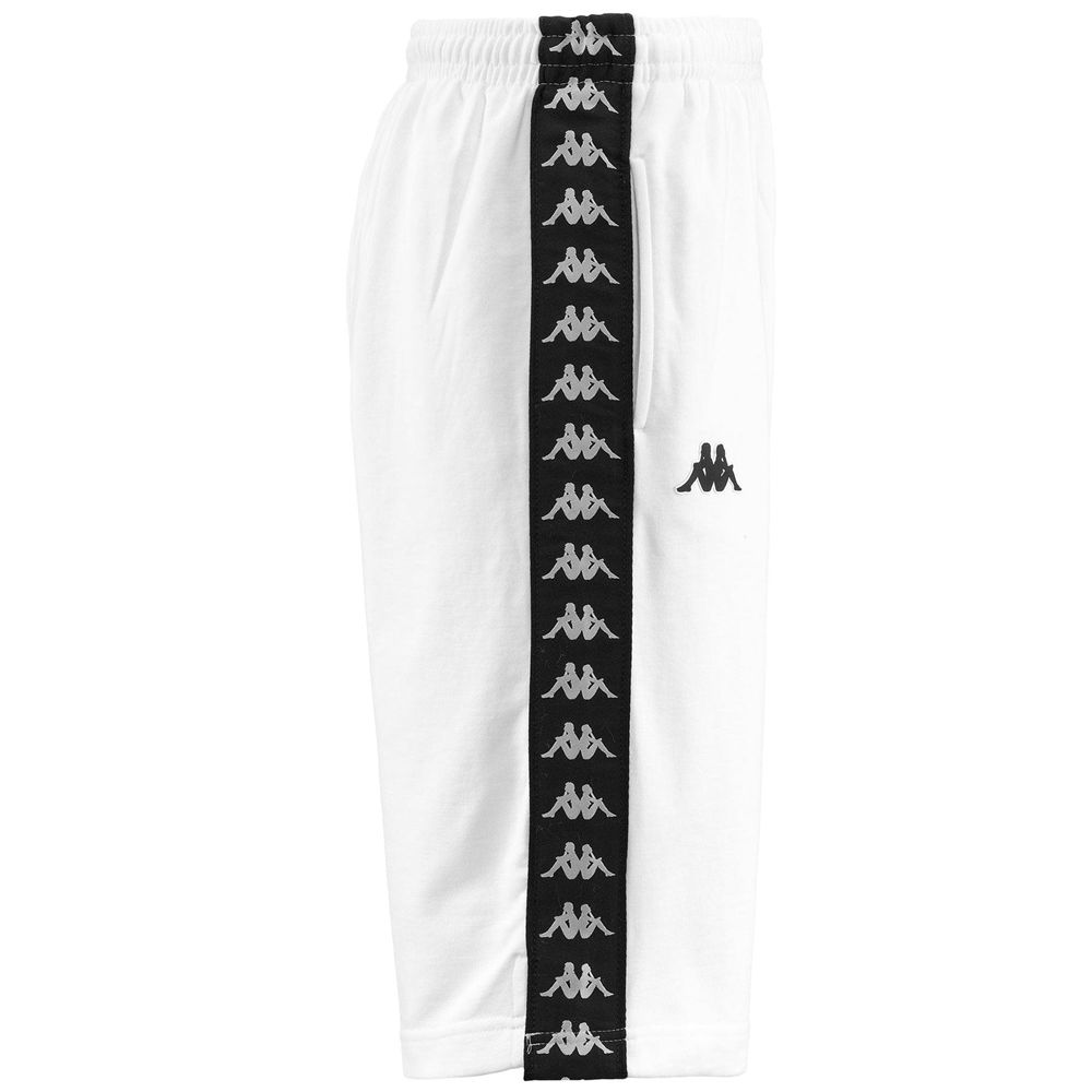 Men Kappa 222 Banda Treads Shorts White | BM7123694