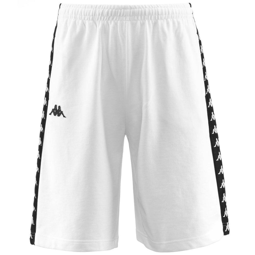 Men Kappa 222 Banda Treads Shorts White | BM7123694