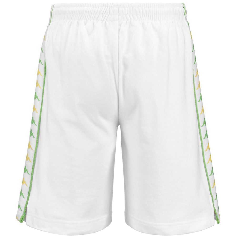 Men Kappa 222 Banda Treadsi Shorts White | AB7324109