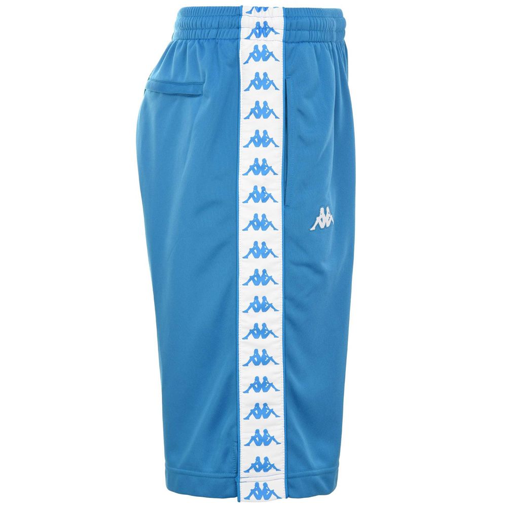 Men Kappa 222 Banda Treadwellz Shorts Blue | DO7836412