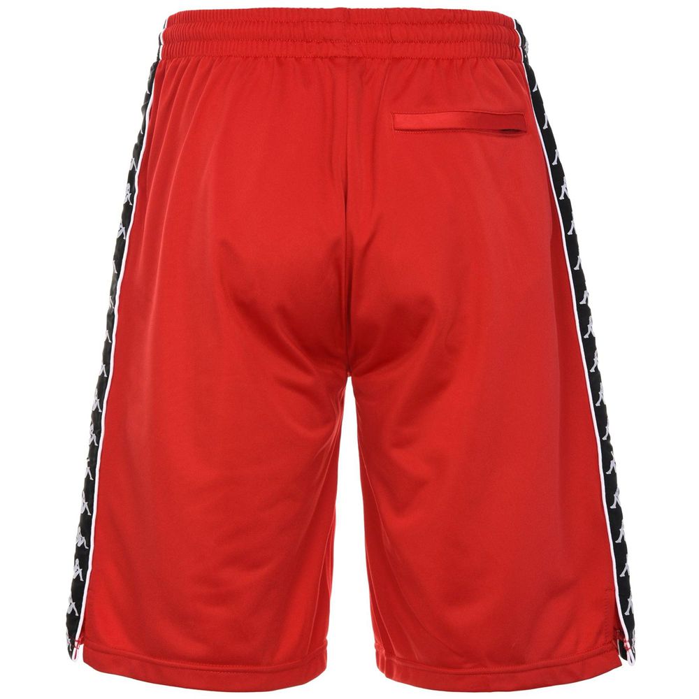 Men Kappa 222 Banda Treadwellz Shorts Red | JV1635274