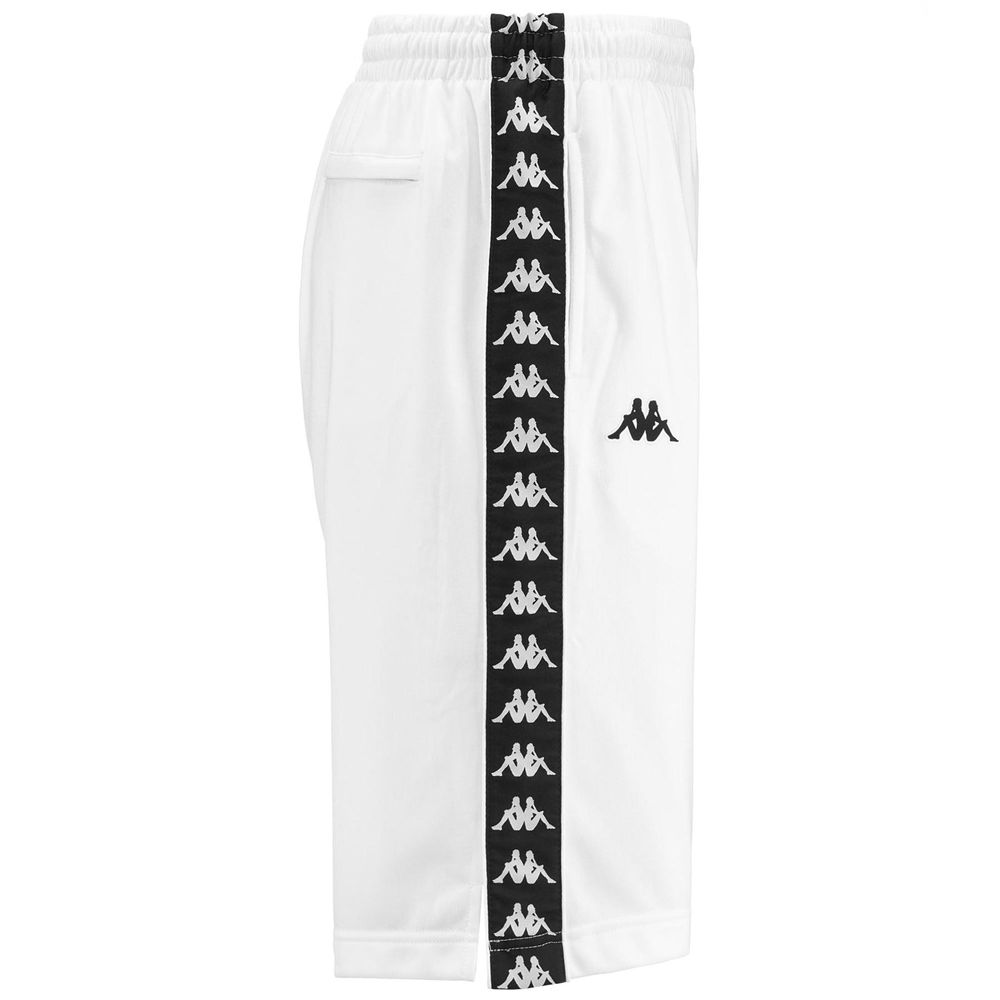 Men Kappa 222 Banda Treadwellz Shorts White | XT1695843