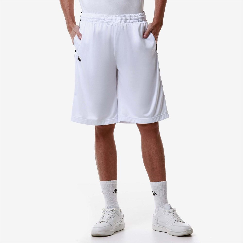 Men Kappa 222 Banda Treadwellz Shorts White | XT1695843