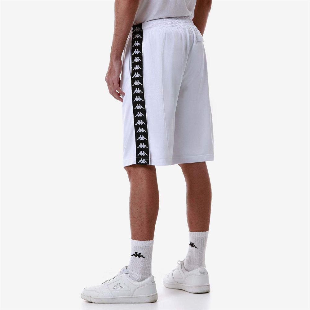 Men Kappa 222 Banda Treadwellz Shorts White | XT1695843