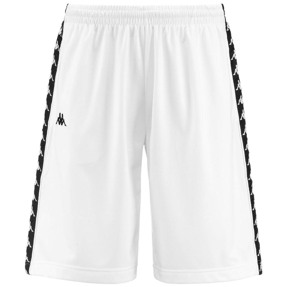 Men Kappa 222 Banda Treadwellz Shorts White | XT1695843