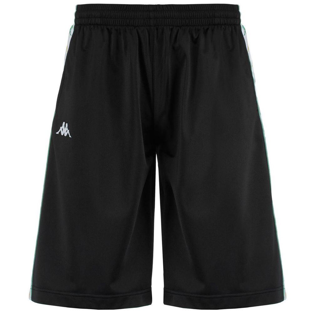 Men Kappa 222 Banda Treadwellzi Shorts Black | EB2957863