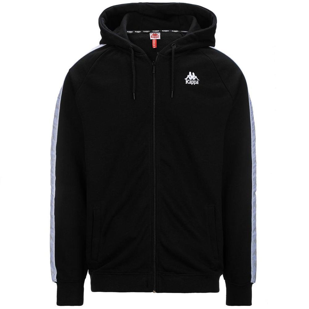 Men Kappa 222 Banda Zamin 2 Hoodie Black | GN7091345