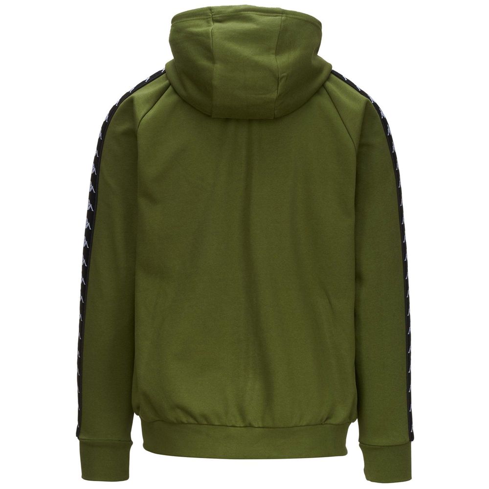 Men Kappa 222 Banda Zamin 2 Hoodie Green | AT9042187