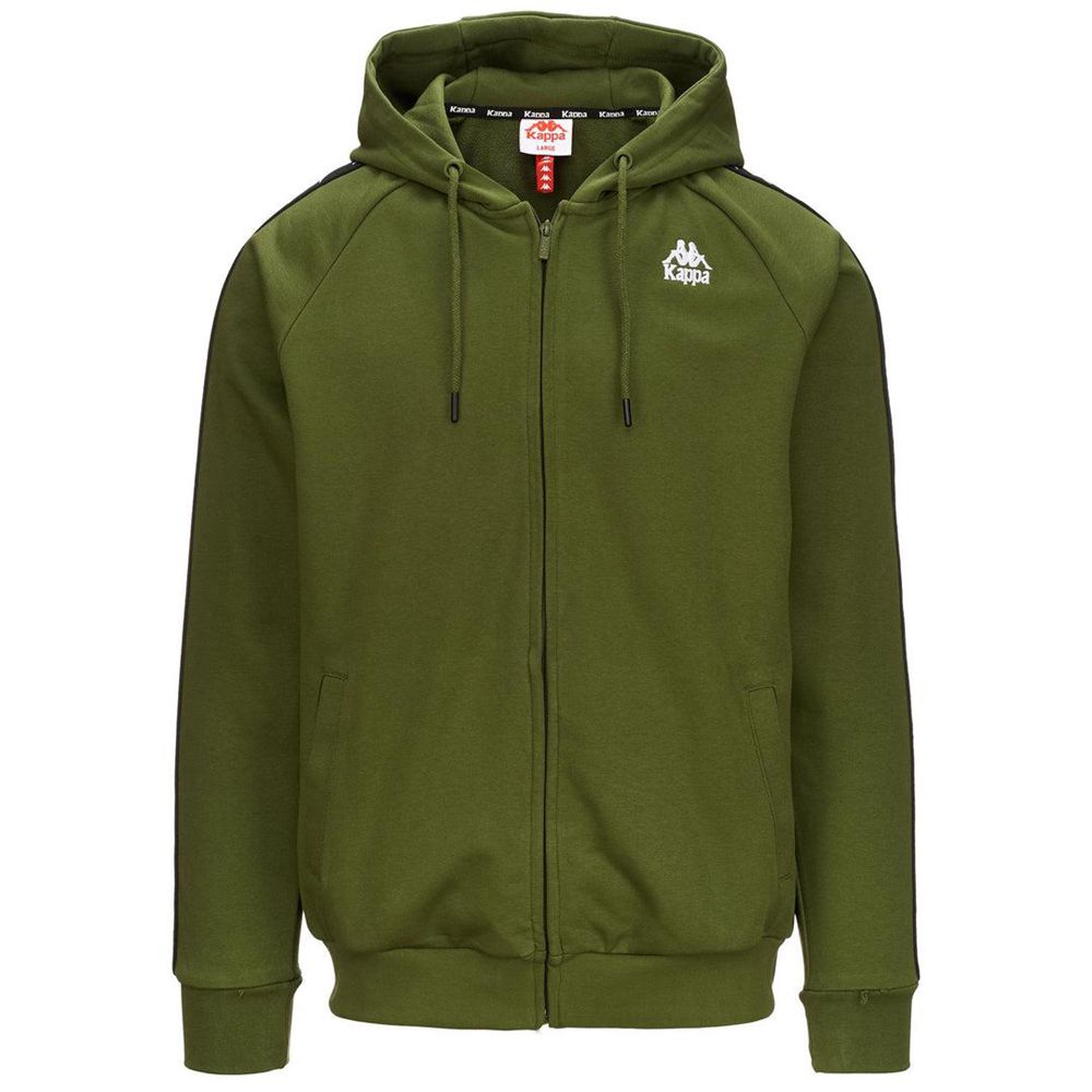 Men Kappa 222 Banda Zamin 2 Hoodie Green | AT9042187