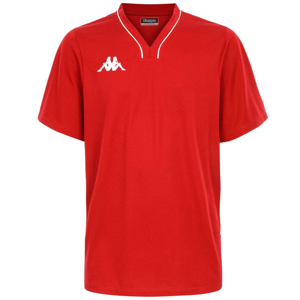 Men Kappa 4 Basket Calascia Jersey Red | IB9458032