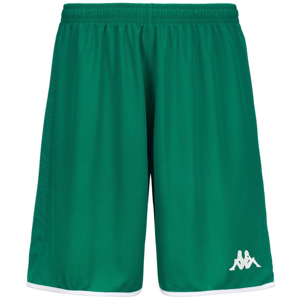 Men Kappa 4 Basket Dumpo Shorts Green | QY7136048