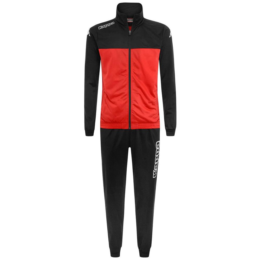 Men Kappa 4 Football Alfon Tracksuit Black | TF1346750