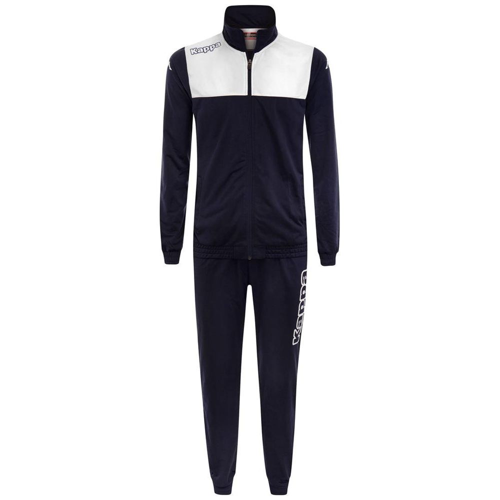 Men Kappa 4 Football Alfon Tracksuit Navy | NS5064829