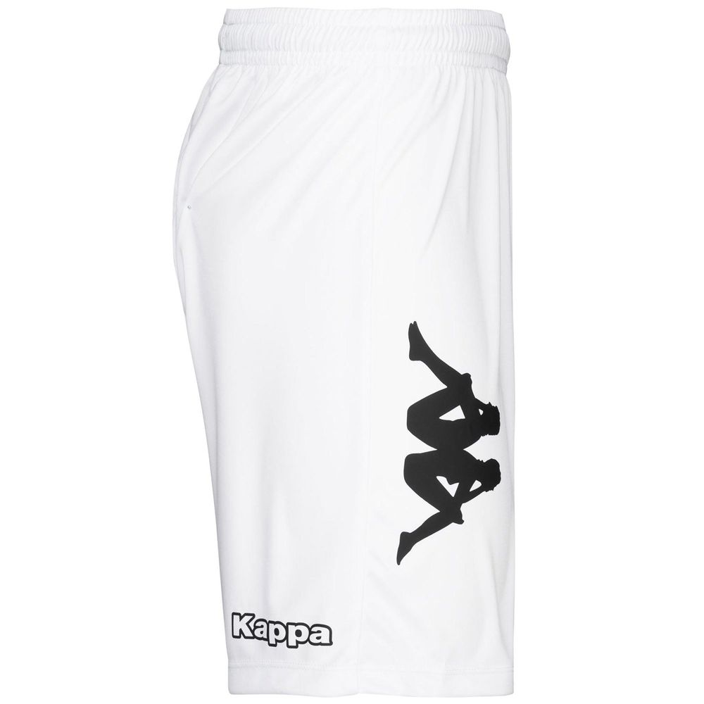 Men Kappa 4 Football Blixo Shorts White | HL1028397