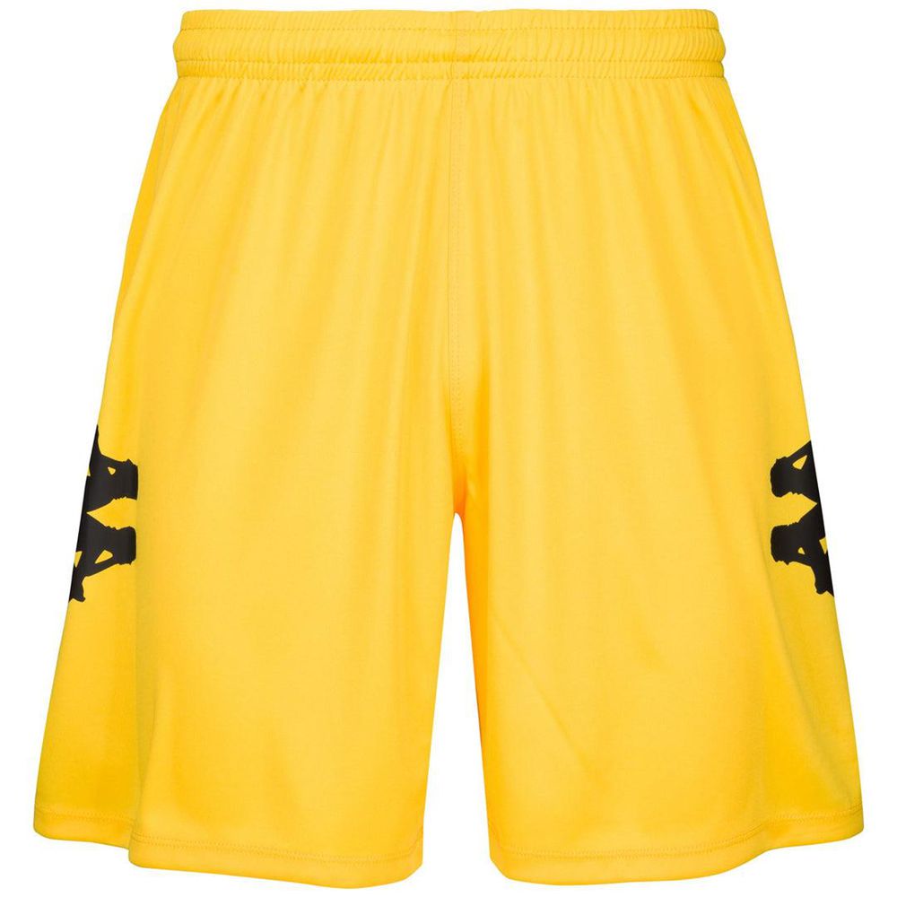 Men Kappa 4 Football Blixo Shorts Yellow | QG2135487