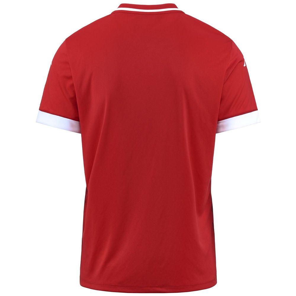 Men Kappa 4 Football Bofi Jersey Red | PJ9750236