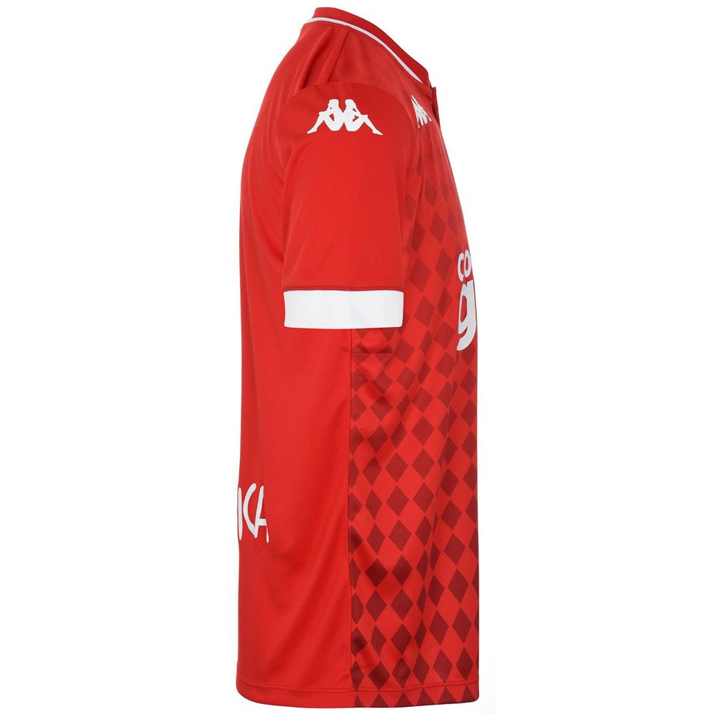 Men Kappa 4 Football Bofi Jersey Red | PJ9750236