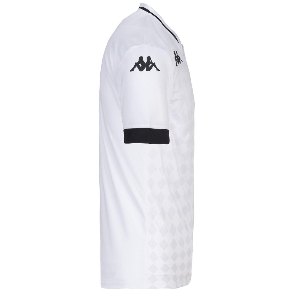 Men Kappa 4 Football Bofi Jersey White | OD4976158