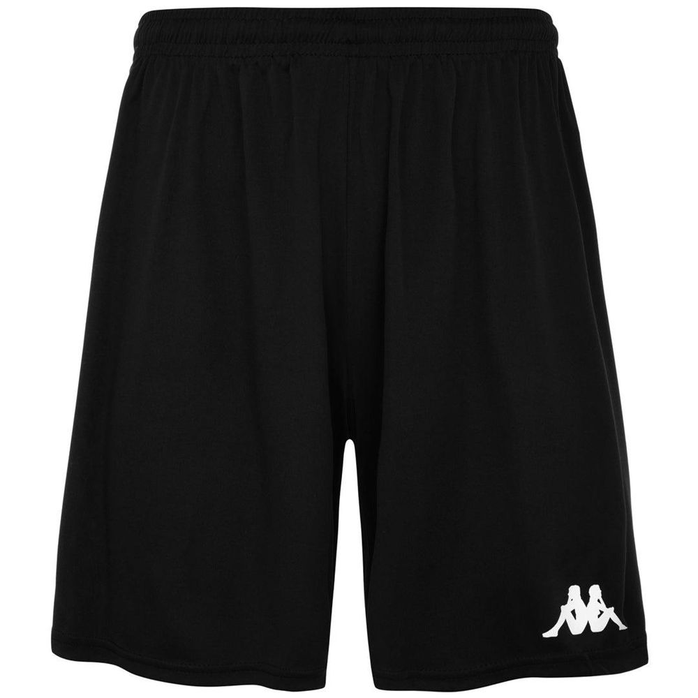 Men Kappa 4 Football Borgo Shorts Black | ZK7956483