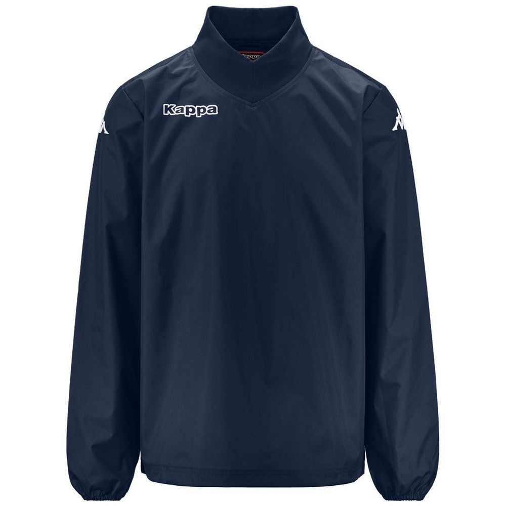 Men Kappa 4 Football Burner Sweater Navy | KT7451306