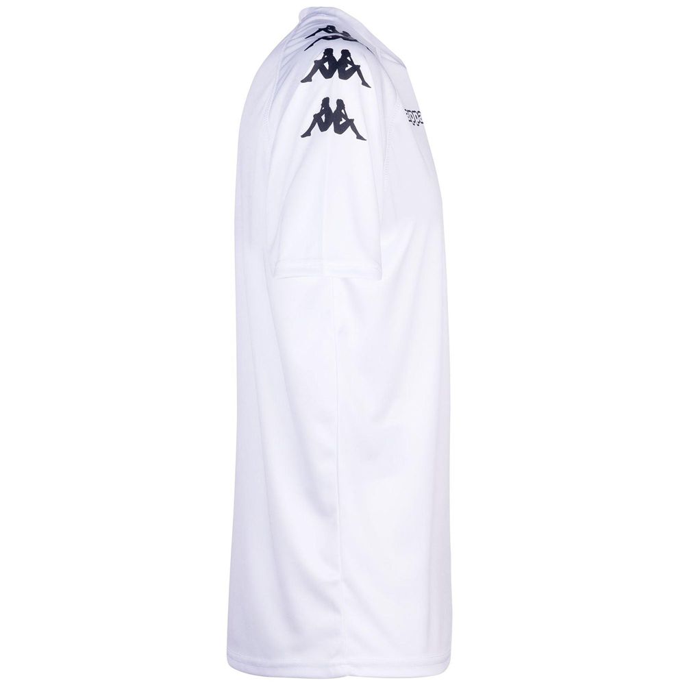 Men Kappa 4 Football Castolo Jersey White | UE3124760