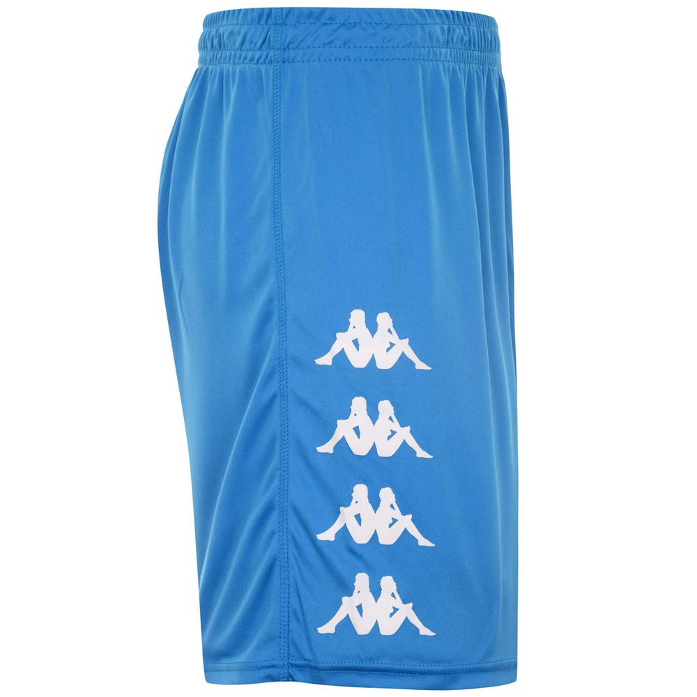 Men Kappa 4 Football Curchet Shorts Blue | VG9047635