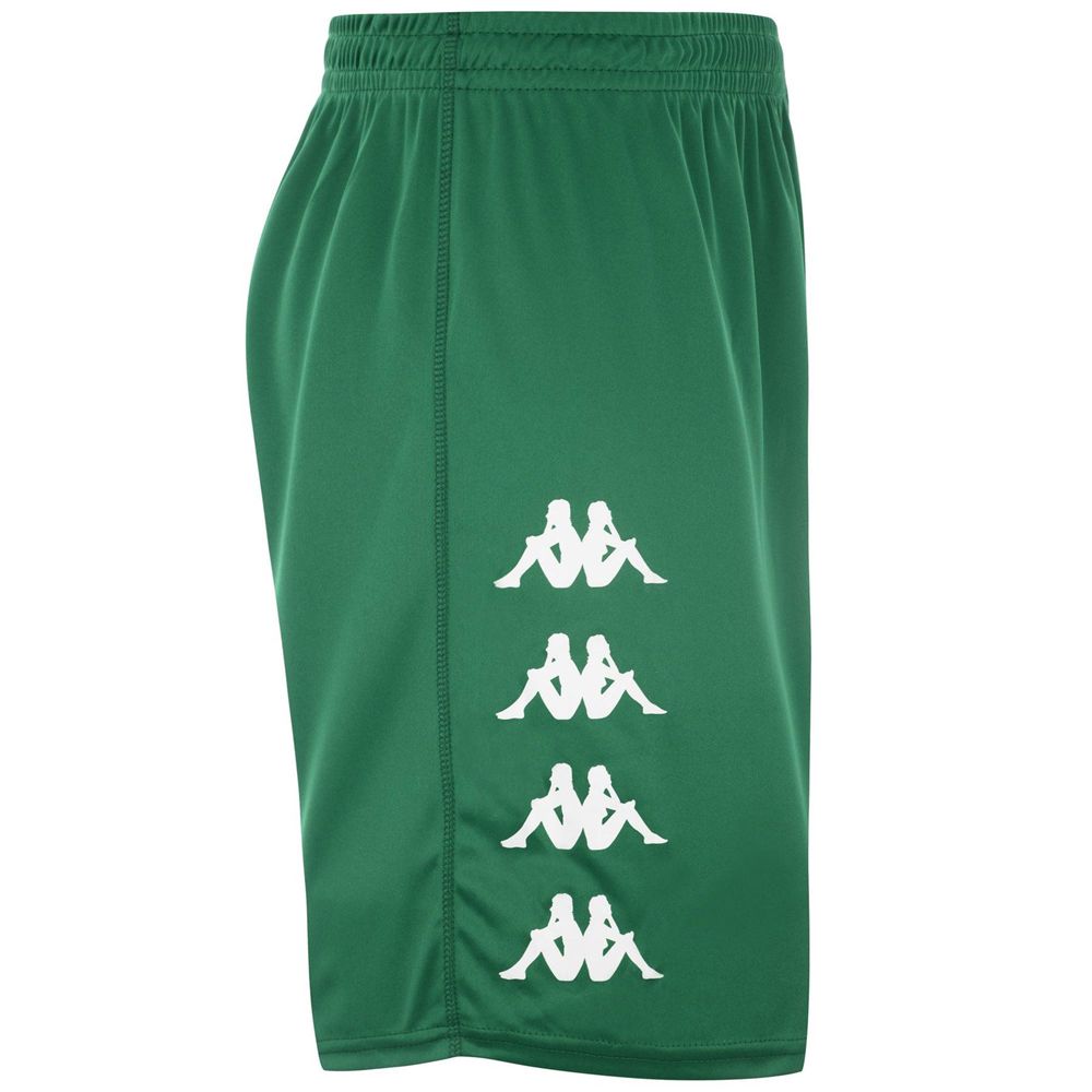 Men Kappa 4 Football Curchet Shorts Green | AV6584273