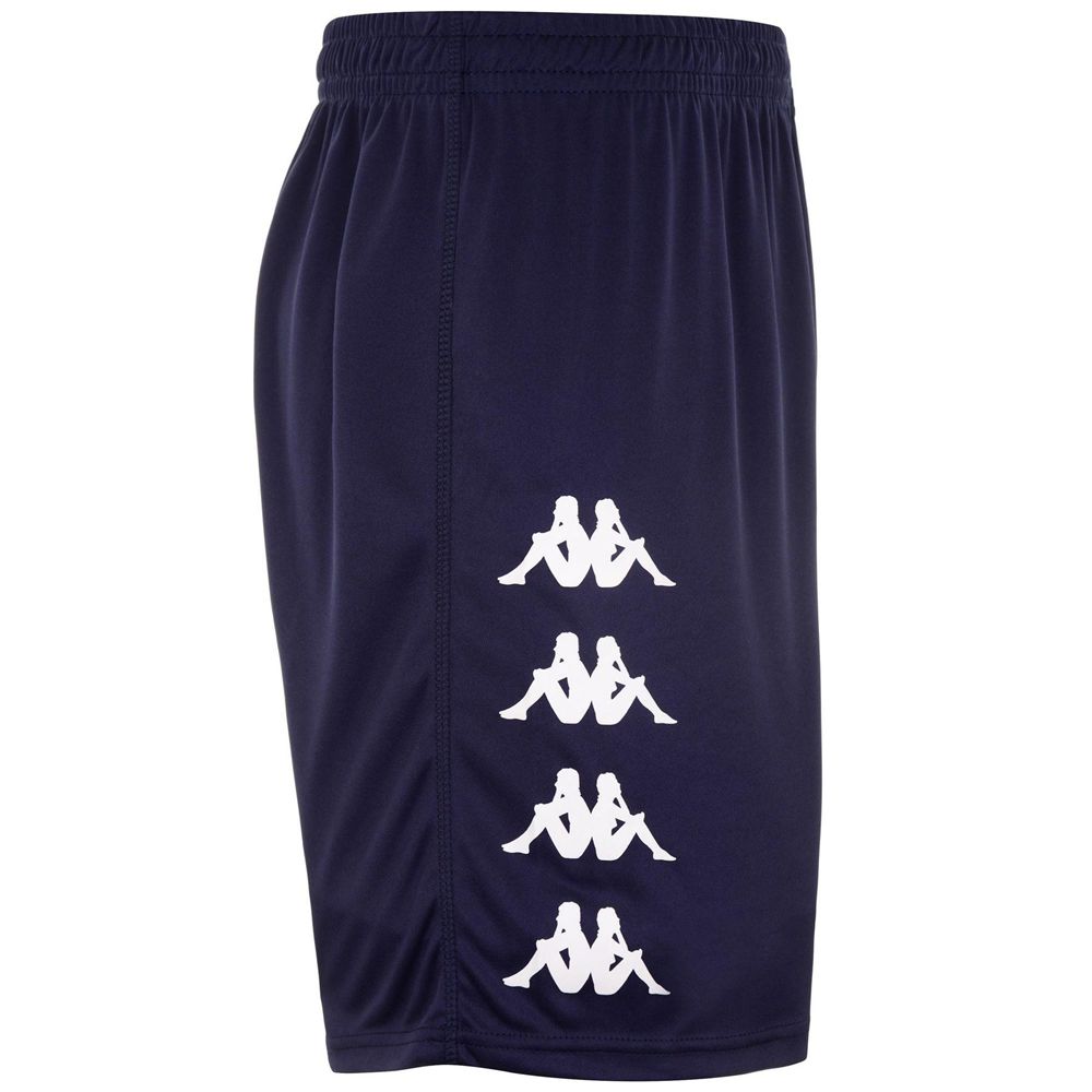 Men Kappa 4 Football Curchet Shorts Navy | CQ5208716