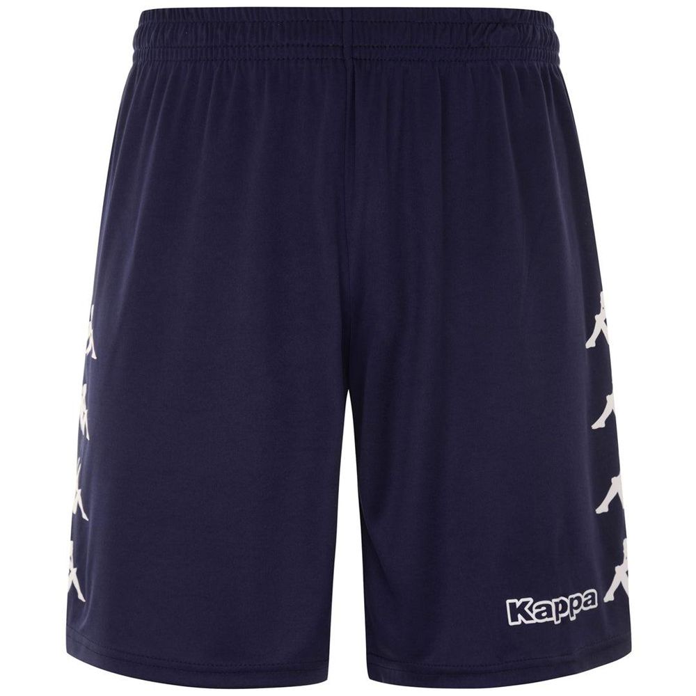 Men Kappa 4 Football Curchet Shorts Navy | CQ5208716