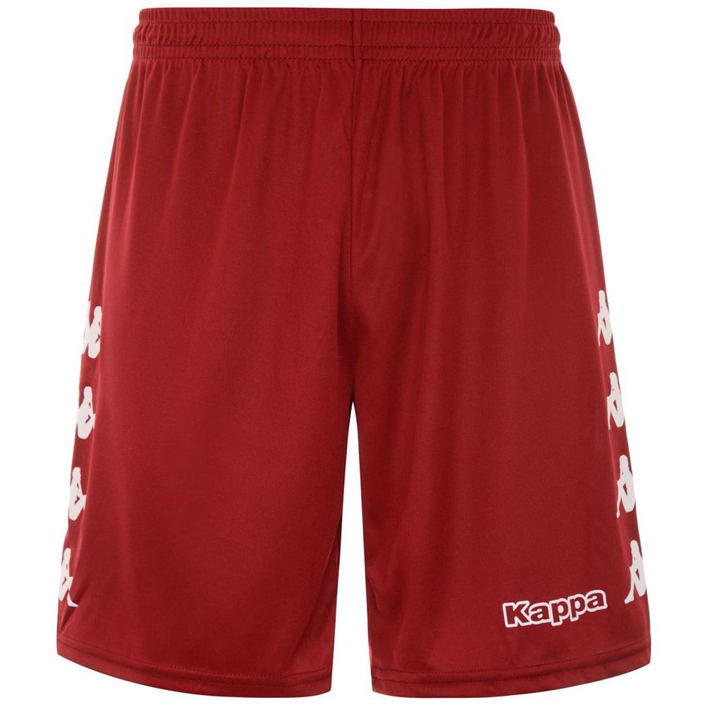 Men Kappa 4 Football Curchet Shorts Red | OB1753628