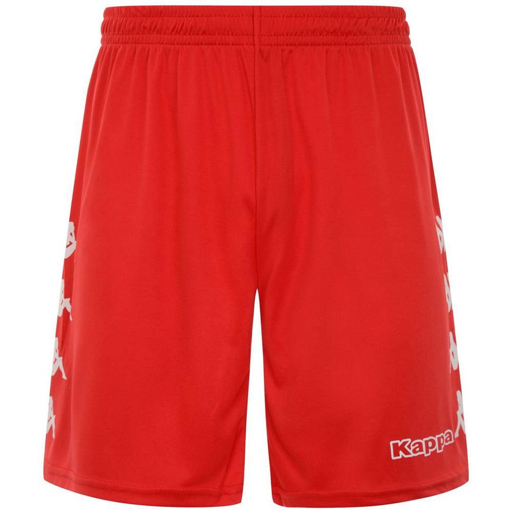 Men Kappa 4 Football Curchet Shorts Red | RW8145392