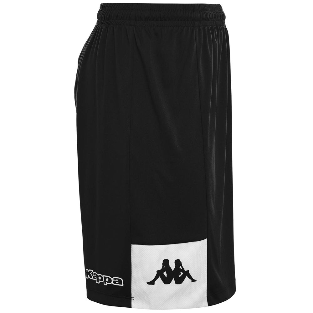 Men Kappa 4 Football Daggo Shorts Black | JN3508471