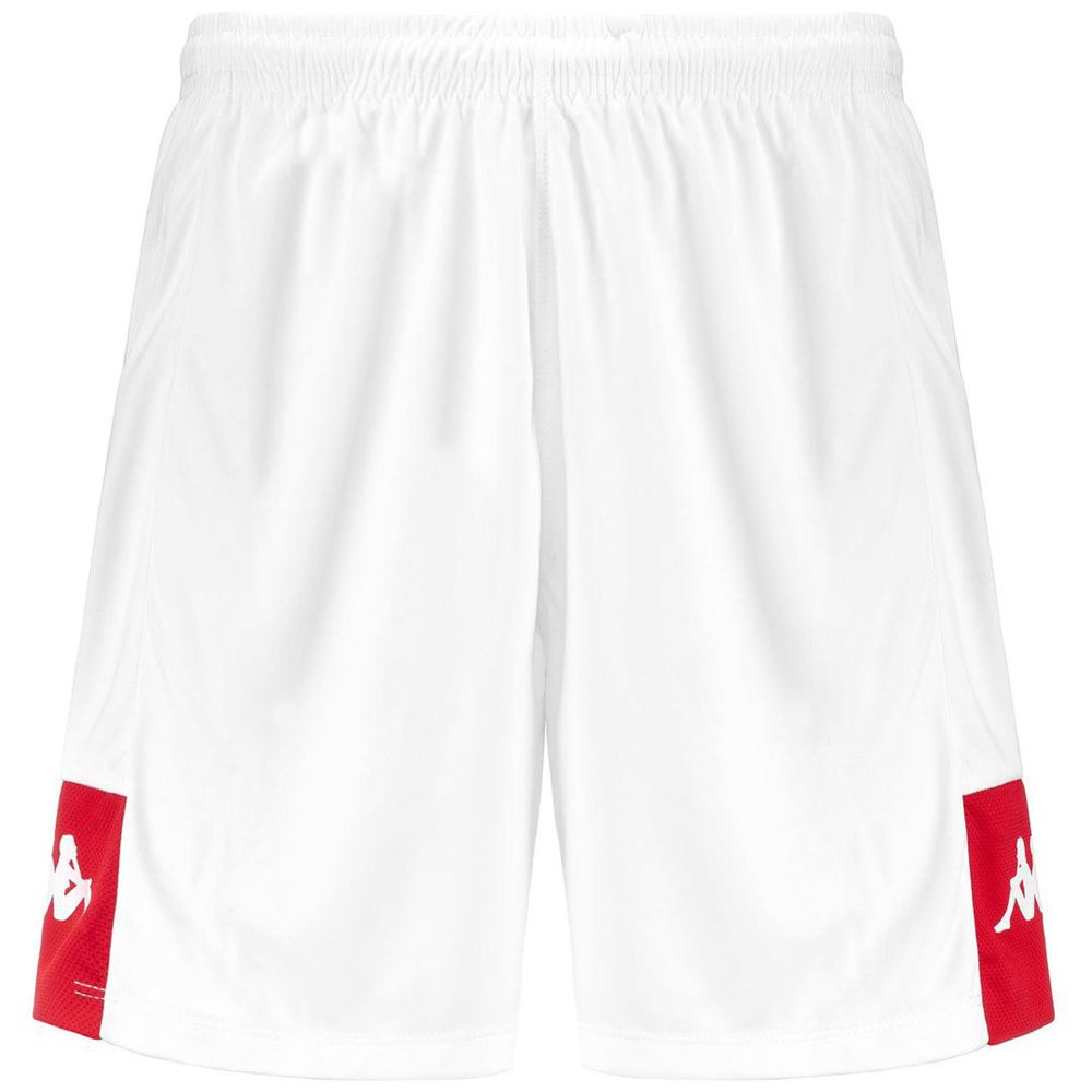 Men Kappa 4 Football Daggo Shorts White | BV2740159