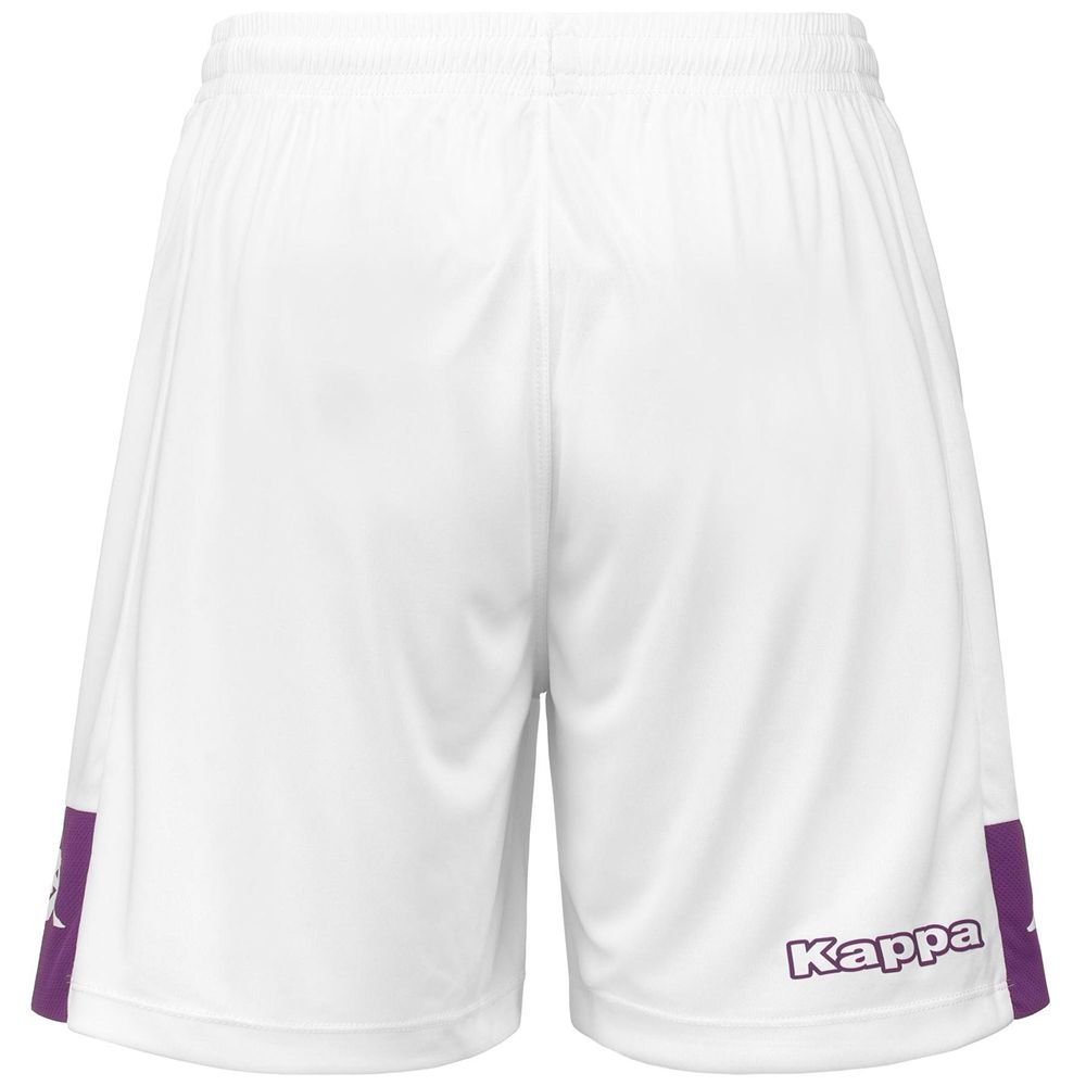 Men Kappa 4 Football Daggo Shorts White | QU2798106