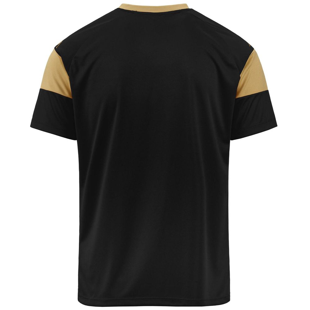 Men Kappa 4 Football Dareto Jersey Black | KZ0325784