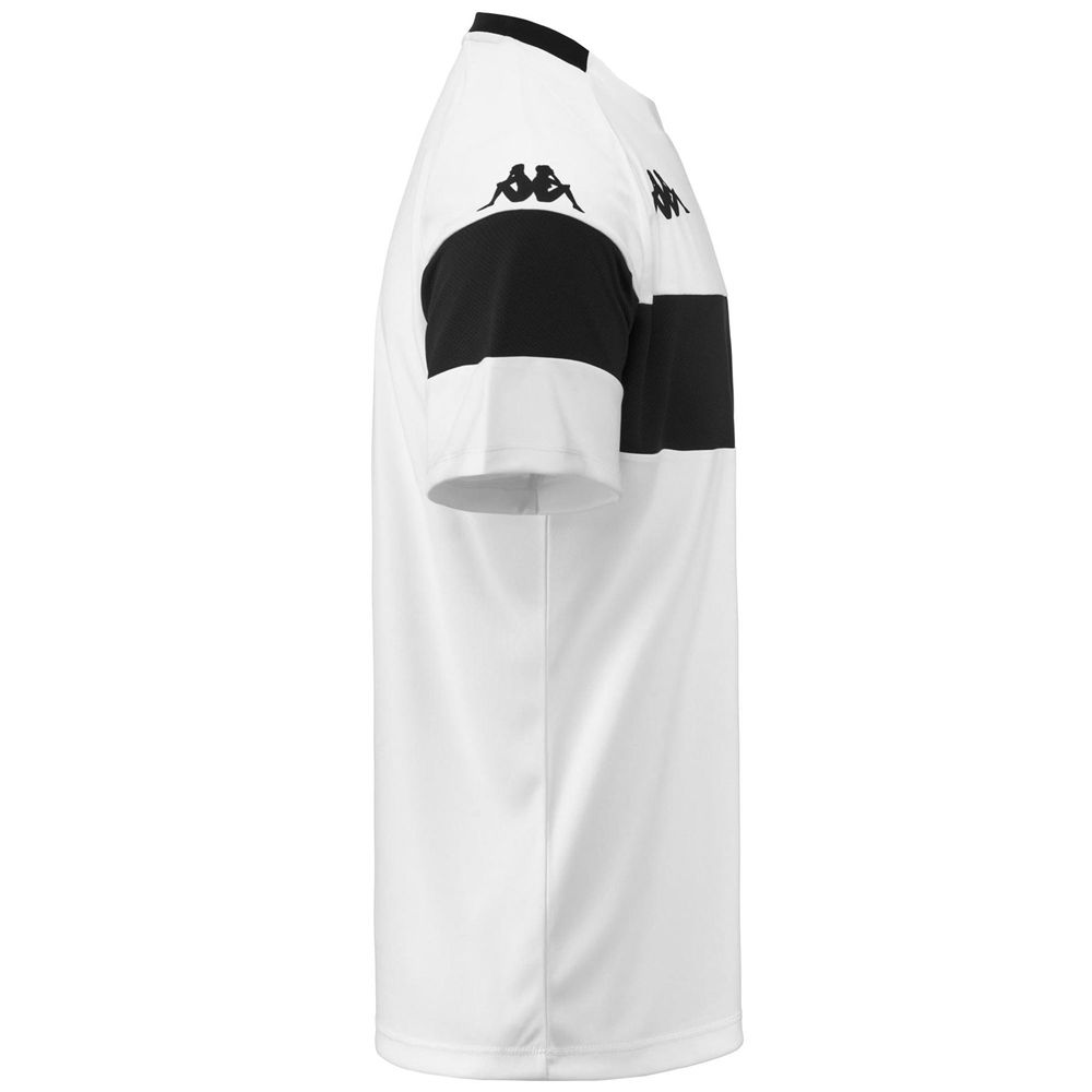 Men Kappa 4 Football Dareto Jersey White | XE4396710