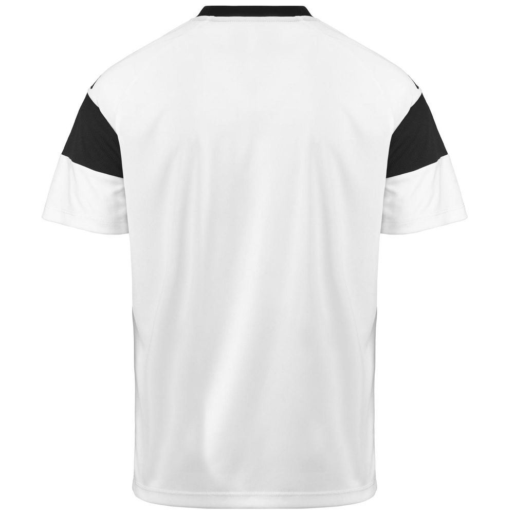 Men Kappa 4 Football Dareto Jersey White | XE4396710