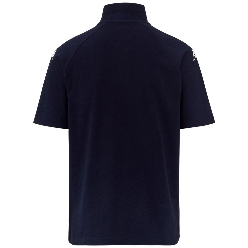 Men Kappa 4 Football Dianetti Polo Shirt Navy | MT4653178